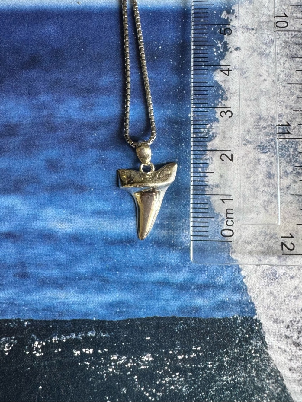 925-Solid Silver Shark Tooth Pendant  - Women Jewelry